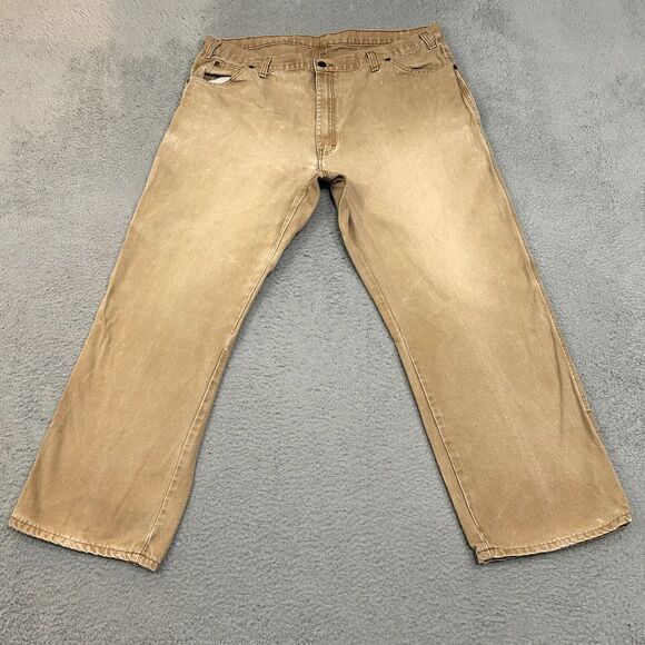 Dickies Other - Dickies‎ Pants Mens 42x30 Brown Beige Faded Carpenter Duck Canvas Work Wear Y2K